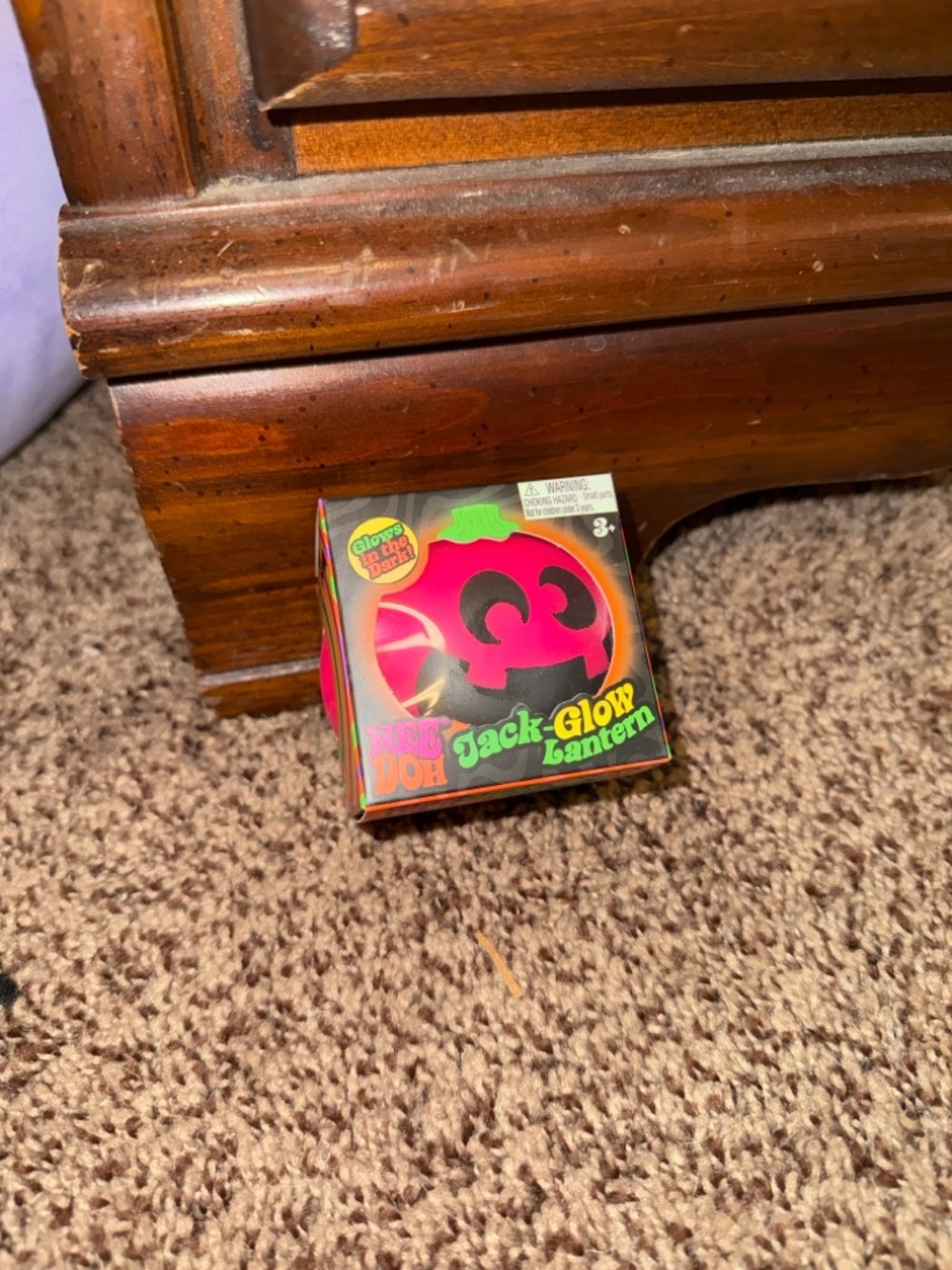Pink Needoh Jack Glow Lantern Halloween Squishy